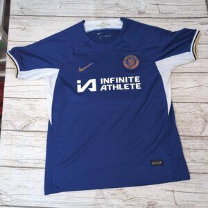 Nike Chelsea FC Blue Home Soccer Jersey Dri-Fit Athletic Top – Men’s L